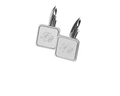 Gemelli argento quadri con bordino Selezione zanolli