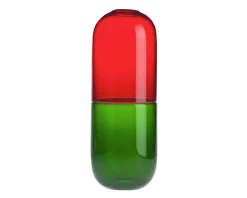 Happy pills adrenalina vetro di murano rosso e verde erba Venini