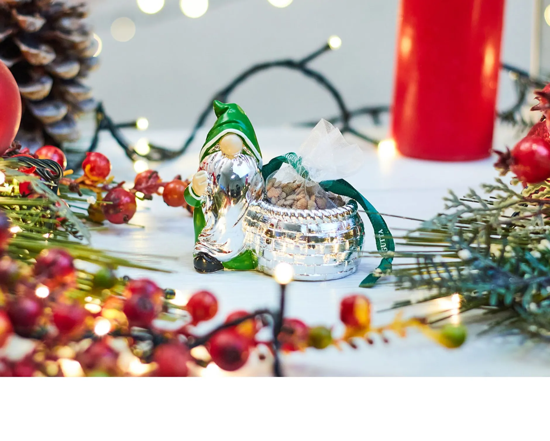 Idea regalo natale babbo natale con lenticchie verde Selezione zanolli