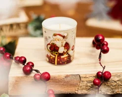 Idea regalo natale candela profumata babbo natale alla fragranza vaniglia Selezione zanolli