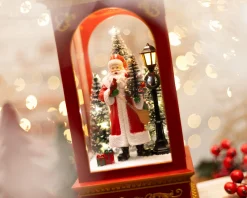 Idea regalo natale lanterna babbo natale bianca Selezione zanolli