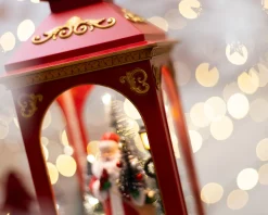 Idea regalo natale lanterna babbo natale bianca Selezione zanolli