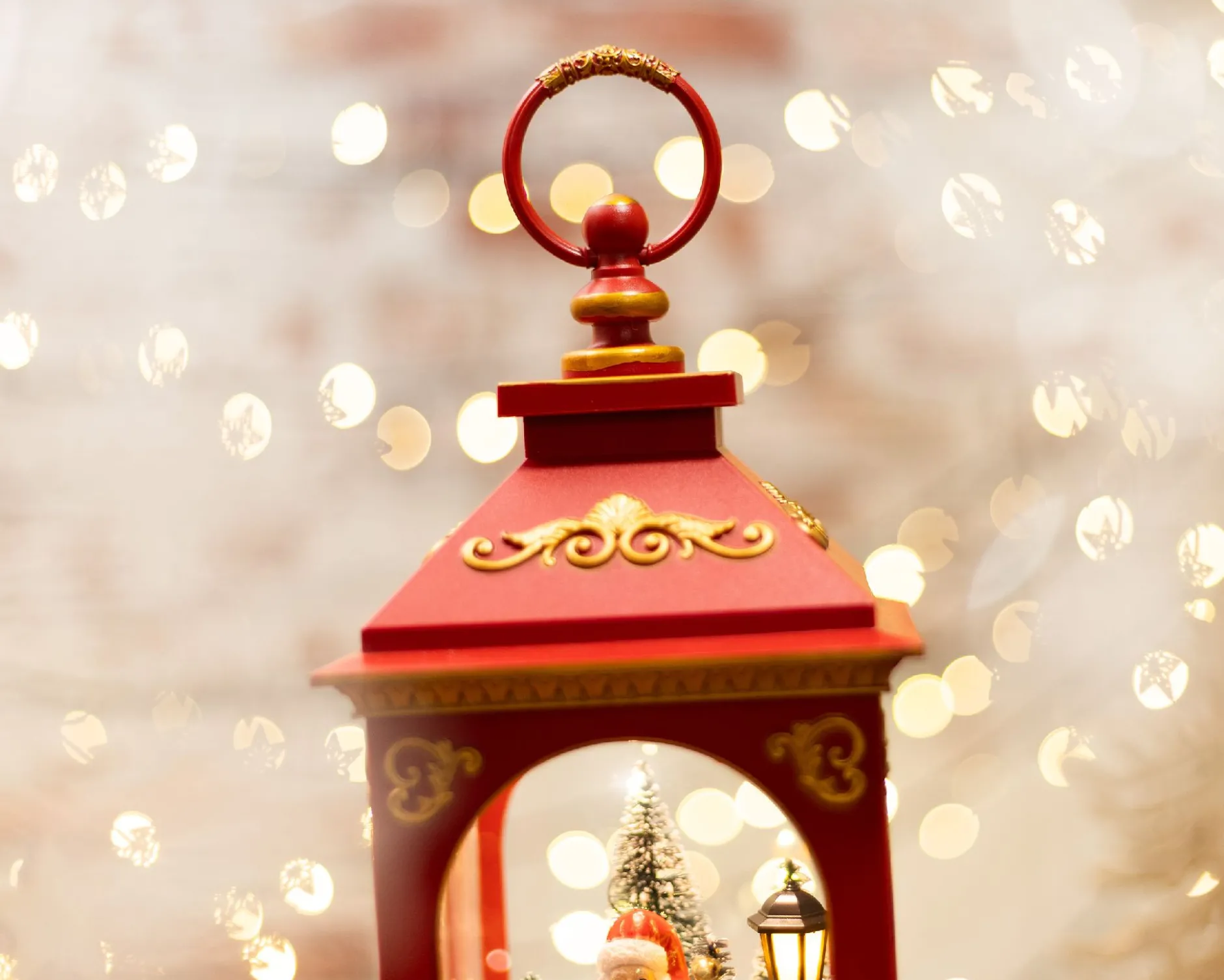 Idea regalo natale lanterna babbo natale bianca Selezione zanolli