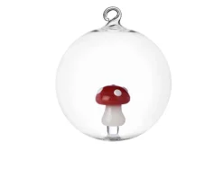 Idea regalo natale palla di natale fungo rosso alice Ichendorf