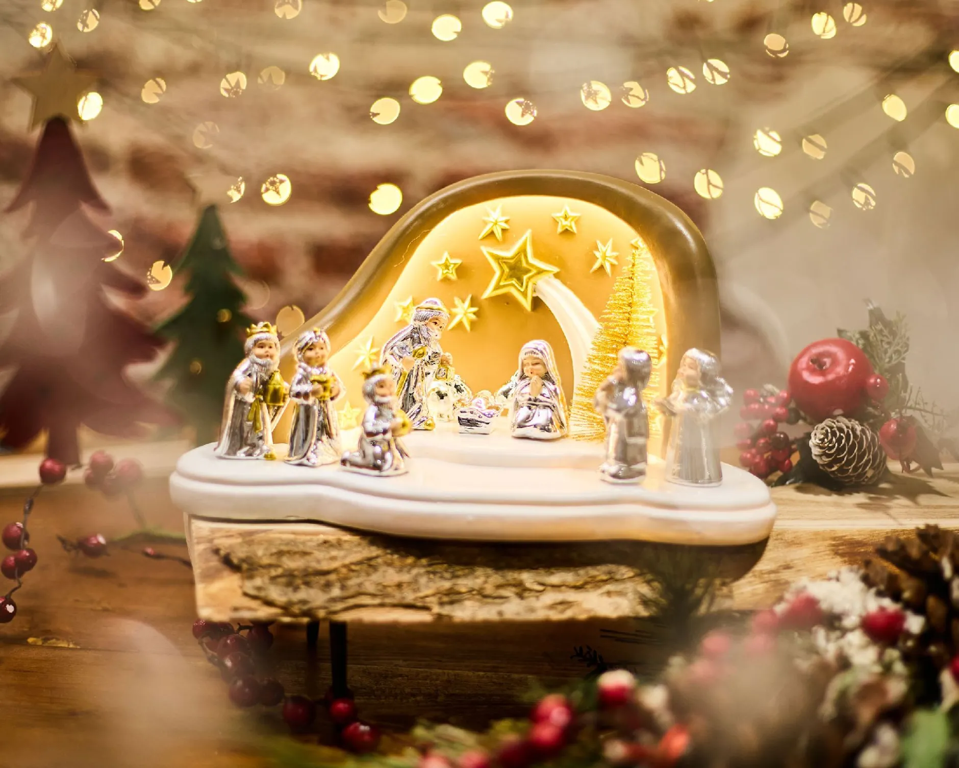 Idea regalo natale presepe e stella cometa con luce led Selezione zanolli