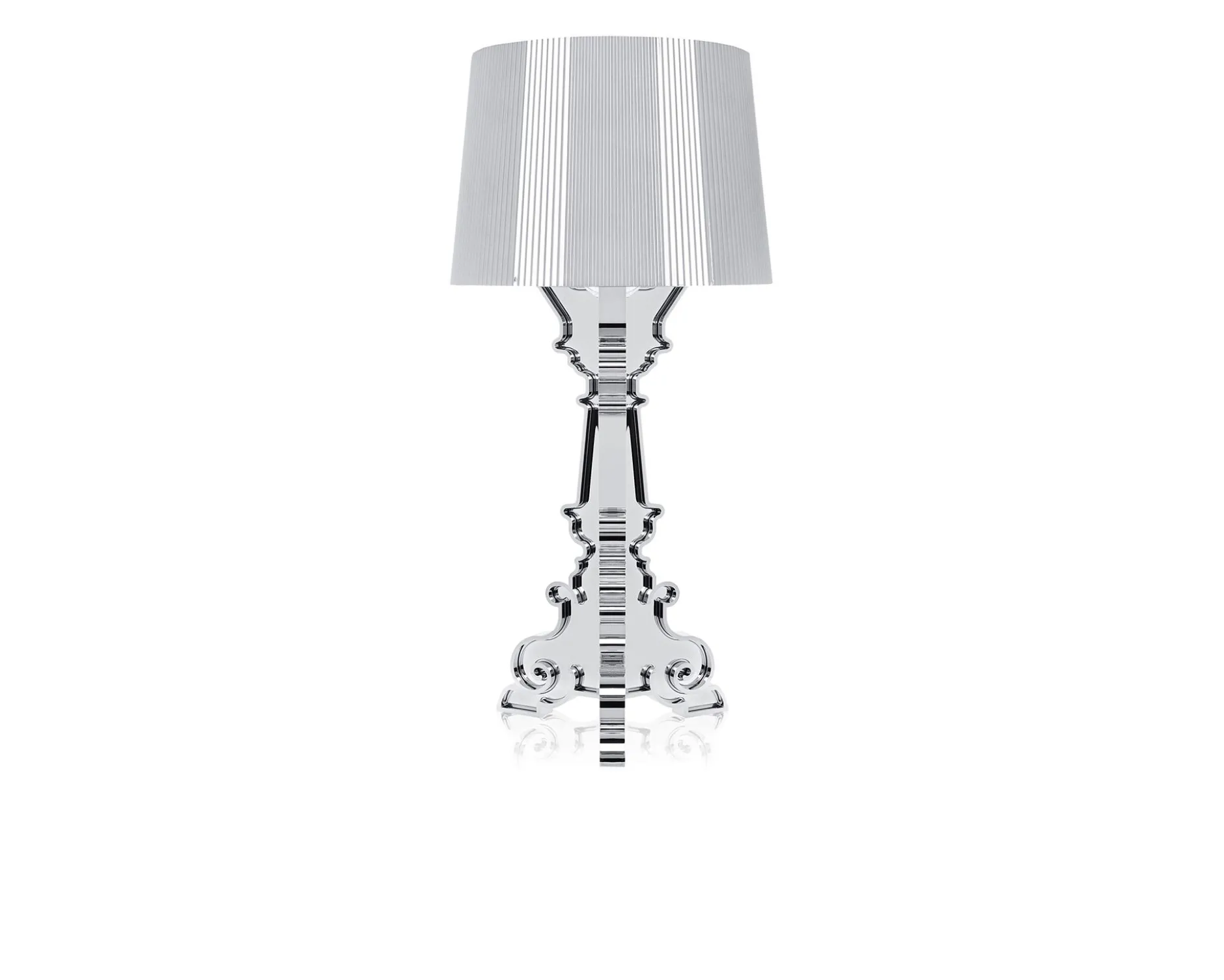 Lampada da tavolo bourgie argento con dimmer Kartell