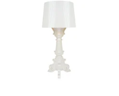 Lampada da tavolo bourgie bianco e oro con dimmer Kartell