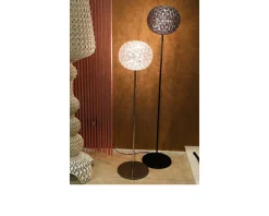 Lampada da terra planet con dimmer colore cristallo Kartell