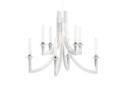 Lampadario khan colore trasparente Kartell