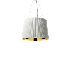 Lampada sospensione gè bianco e oro Kartell