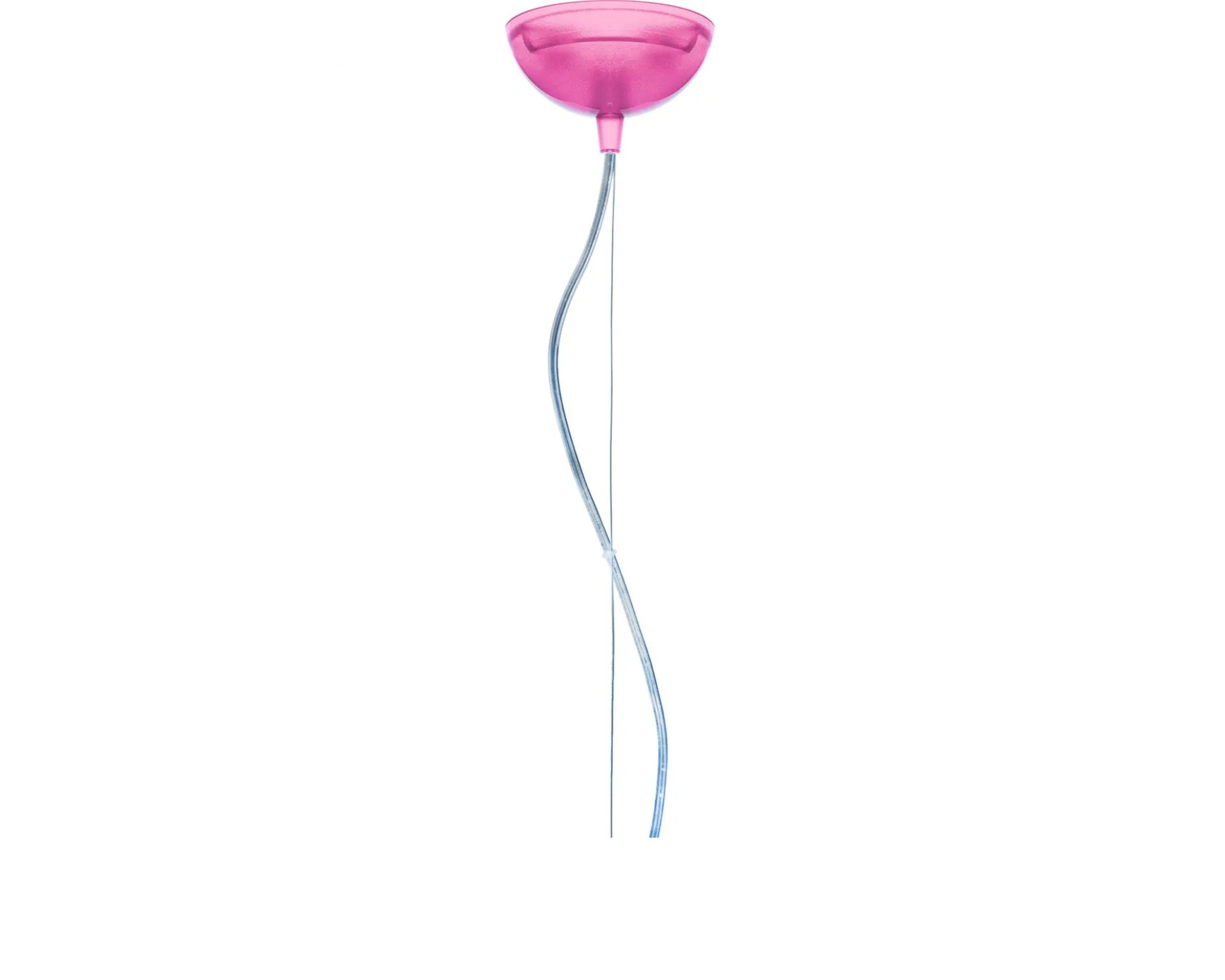 Lampada sospensione small fl/y rosa Kartell