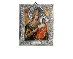 Madonna con bambino argento manto blu Selezione zanolli
