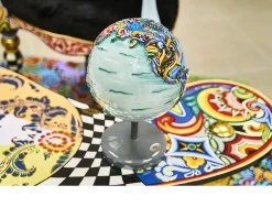 Mappamondo globe dipinto a mano Tom's drag