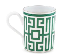 Mug labirinto smeraldo porcellana Richard ginori