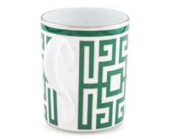 Mug labirinto smeraldo porcellana Richard ginori