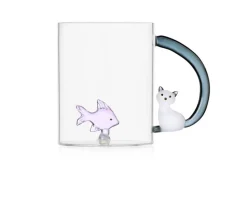 Mug tabby cat pesce rosa e gatto bianco Ichendorf