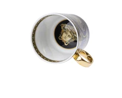 Mug virtus gala porcellana nero Versace
