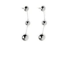 Orecchini argento con sfere lucide Selezione zanolli