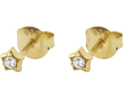 Orecchini argento dorato stella con zirconi Liu jo