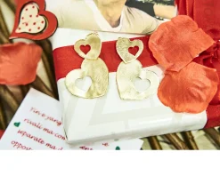 Orecchini cuore argento dorato Selezione zanolli