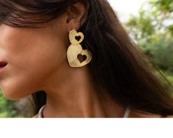 Orecchini cuore argento dorato Selezione zanolli