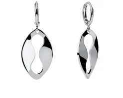 Orecchini dinamica in bronzo bianco Unoaerre