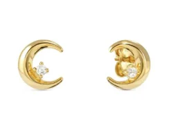 Orecchini dreams beats argento dorato luna con zirconi Nomination