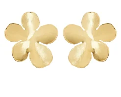 Orecchini fiore argento dorato Selezione zanolli