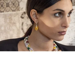 Orecchini new positano argento con agata rossa Selezione zanolli