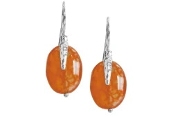 Orecchini new positano argento con agata rossa Selezione zanolli