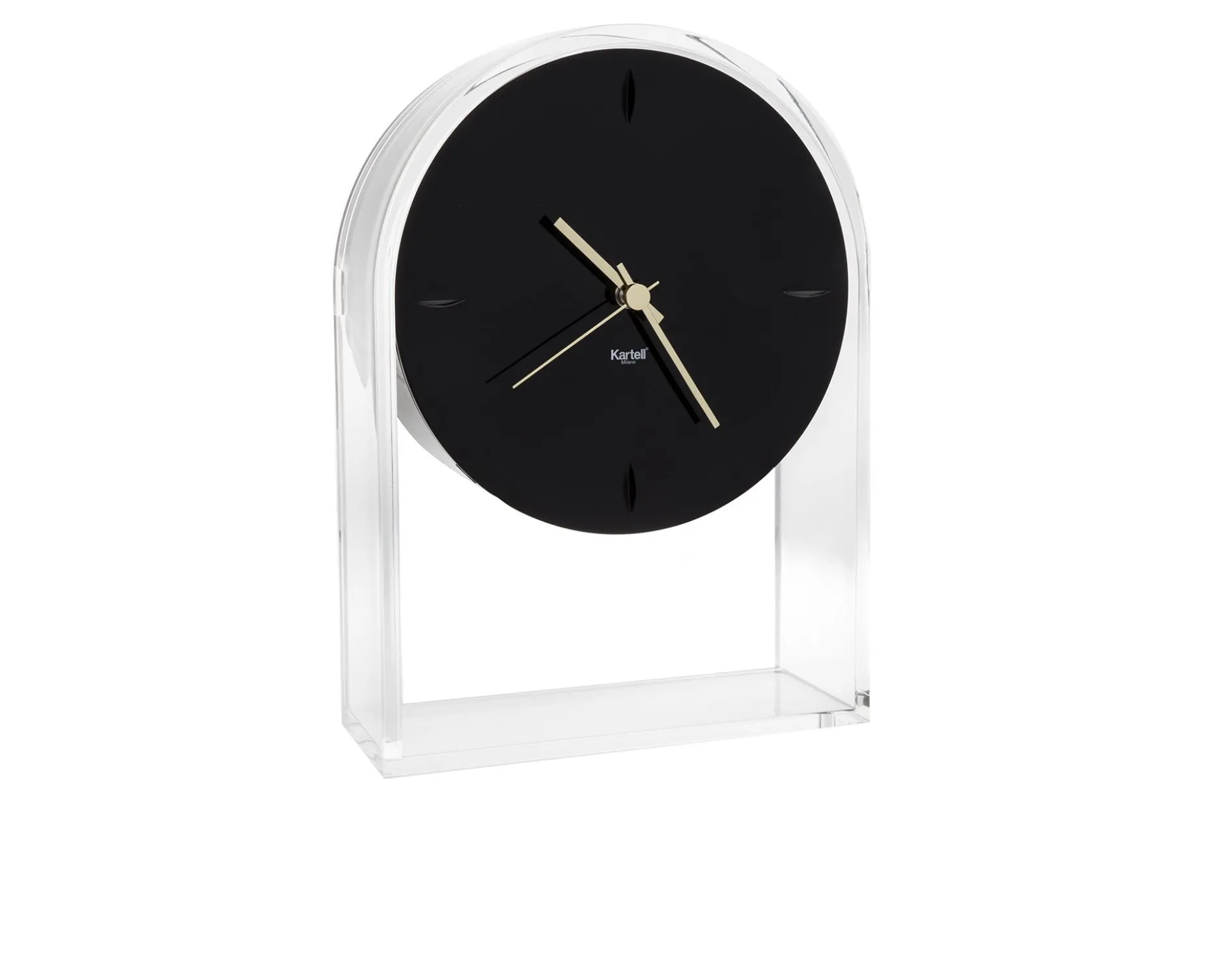 Orologio air du temps nero cristallo Kartell