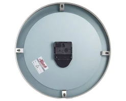 Orologio da parete acciaio quadrante bianco e planisfero nero Hermle