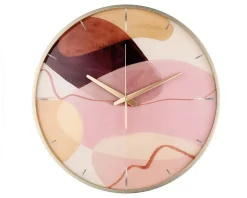 Orologio da parete dune di seta in vetro decorato L'oca nera