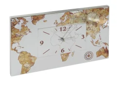 Orologio da parete giramondo argento pvd Selezione zanolli