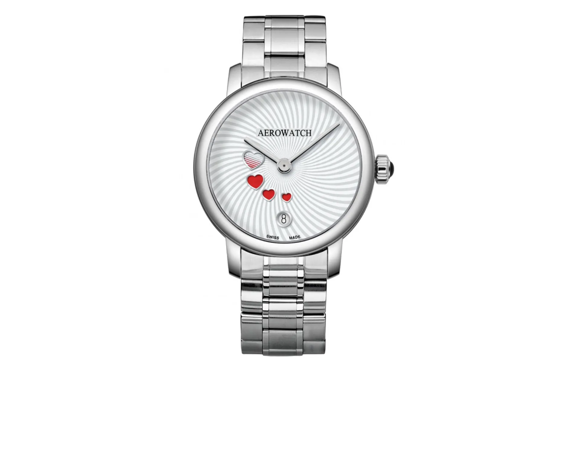 Orologio da polso donna acciaio con cuori Aerowatch