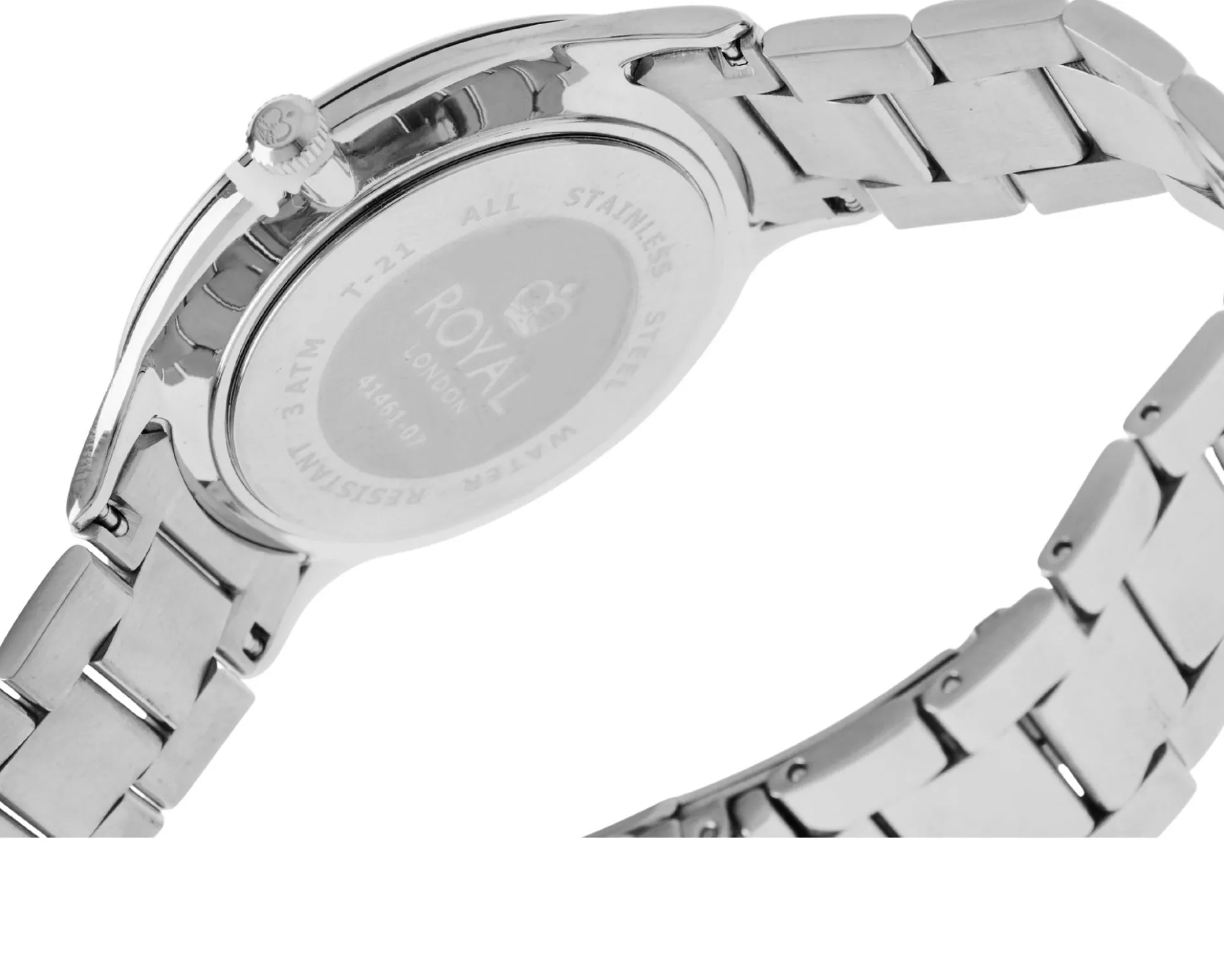 Orologio da polso unisex acciaio con quadrante bianco Royal london