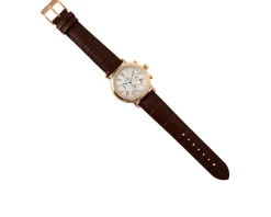 Orologio da polso uomo acciaio con quadrante bianco e cinturino in pelle Royal london