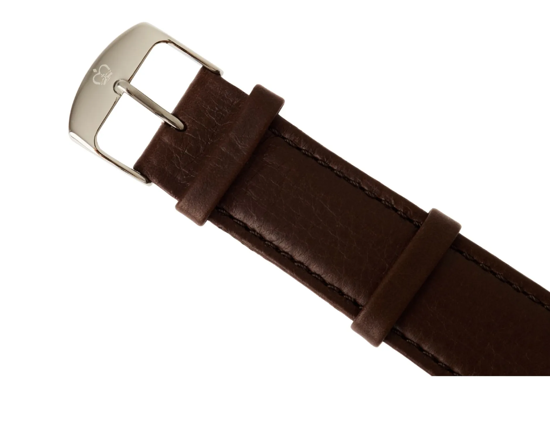 Orologio da polso uomo acciaio con quadrante nero e cinturino in pelle Royal london