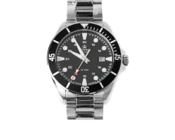 Orologio da polso uomo acciaio con quadrante nero Royal london