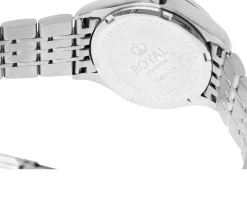 Orologio da polso uomo acciaio con quadrante nero Royal london
