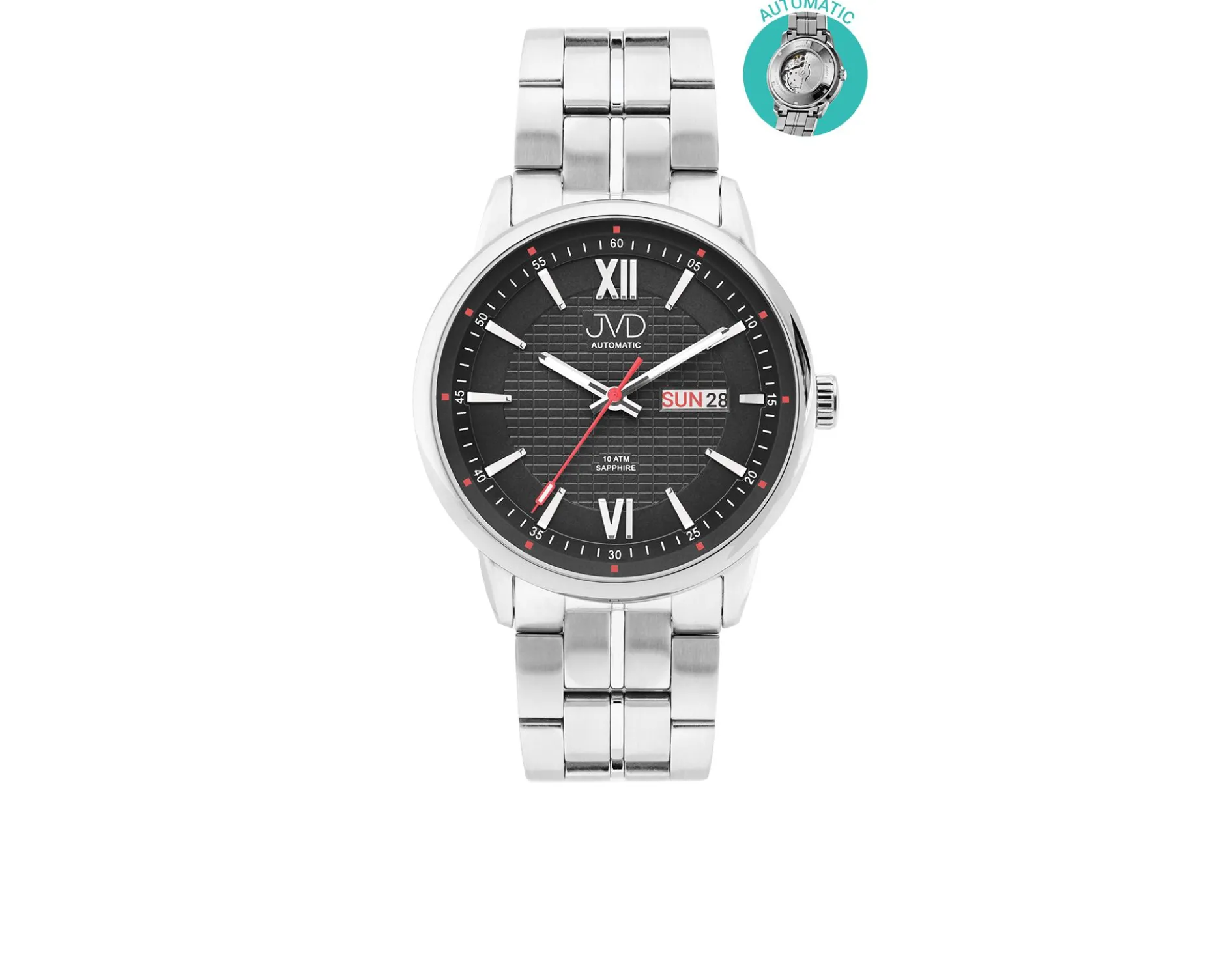 Orologio da polso uomo acciaio Jvd