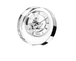 Orologio da tavolo cristallo con movimento a vista Ottaviani