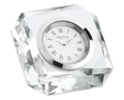 Orologio da tavolo cristallo con quadrante bianco Ottaviani