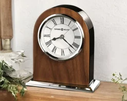 Orologio da tavolo howard miller palermo in legno e ottone Selezione zanolli
