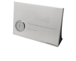 Orologio da tavolo silver plated con luxury box Selezione zanolli