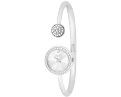 Orologio donna fashion decor acciaio quadrante bianco e bracciale acciaio e pietra blu Liu jo