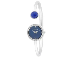 Orologio donna fashion decor acciaio quadrante blu e bracciale acciaio e pietra blu Liu jo