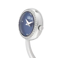 Orologio donna fashion decor acciaio quadrante blu e bracciale acciaio e pietra blu Liu jo
