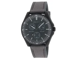 Orologio uomo activity acciaio quadrante nero e cinturino silicone e nylon Liu jo