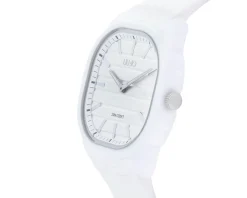 Orologio uomo darven acciaio quadrante bianco e cinturino silicone bianco Liu jo